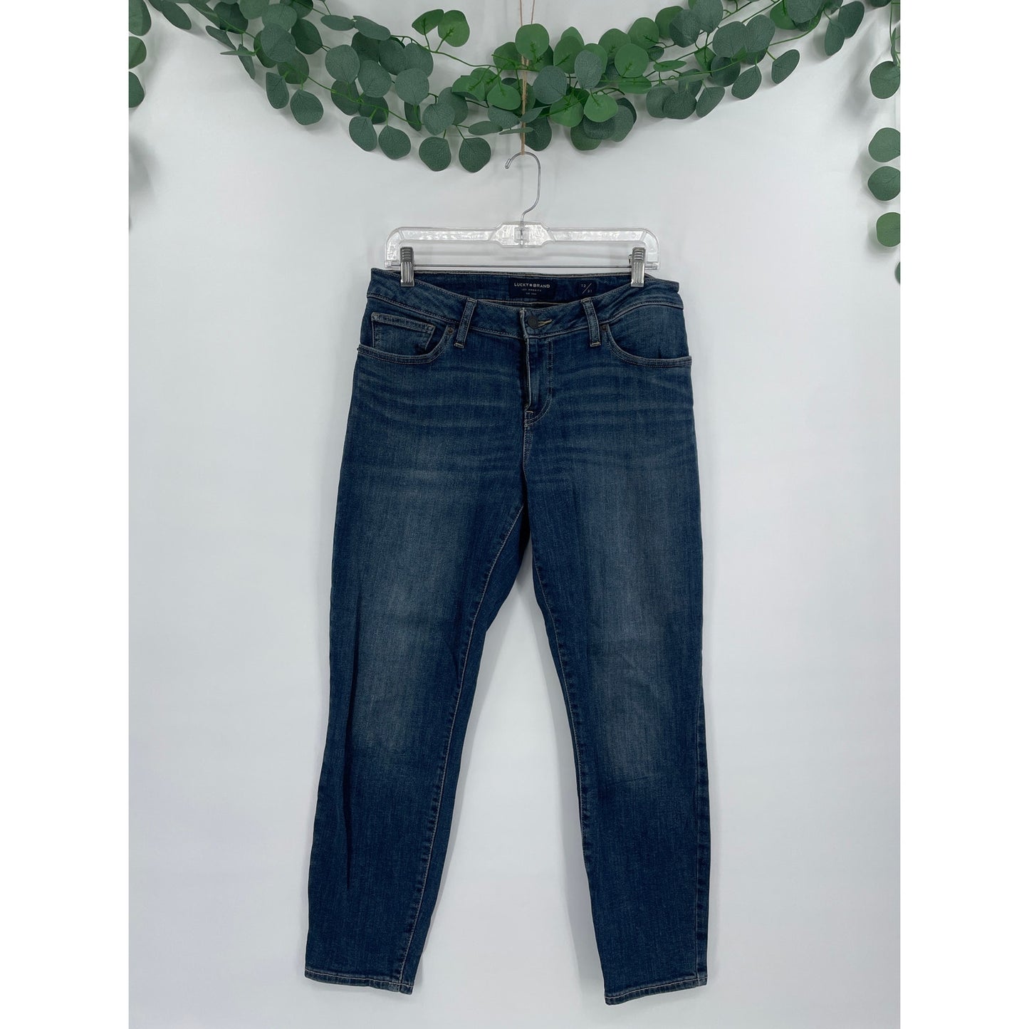 Lucky Brand Dark Denim Low Rise Crop Lolita 12/31