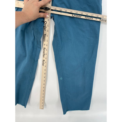 Volcom Womans This That Them Skate Cotton Chino Teal Pants Size 24 XS
