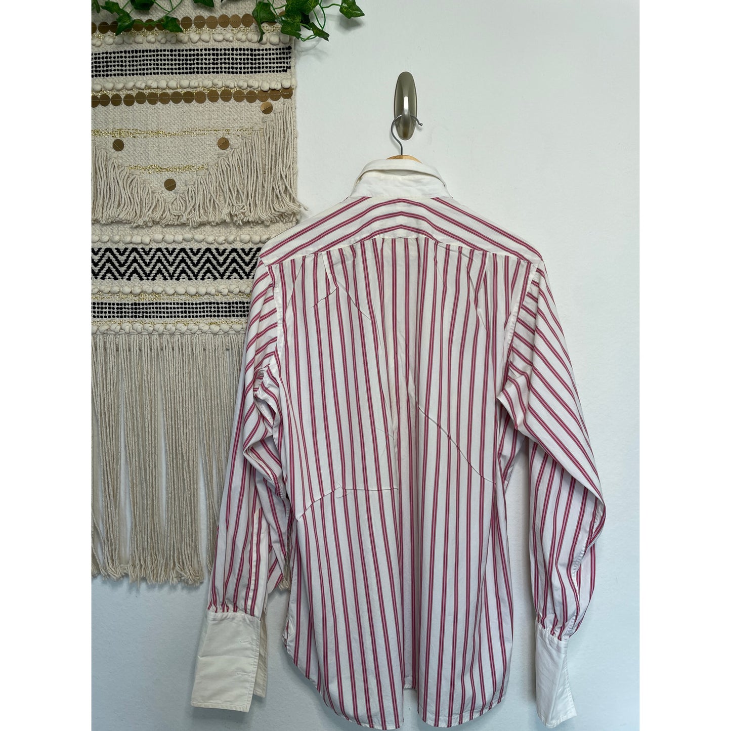 Vintage Turnbulls & Asser ltd %100 Cotton Made in England Mens Dress Stripped Shirt 16/41cm