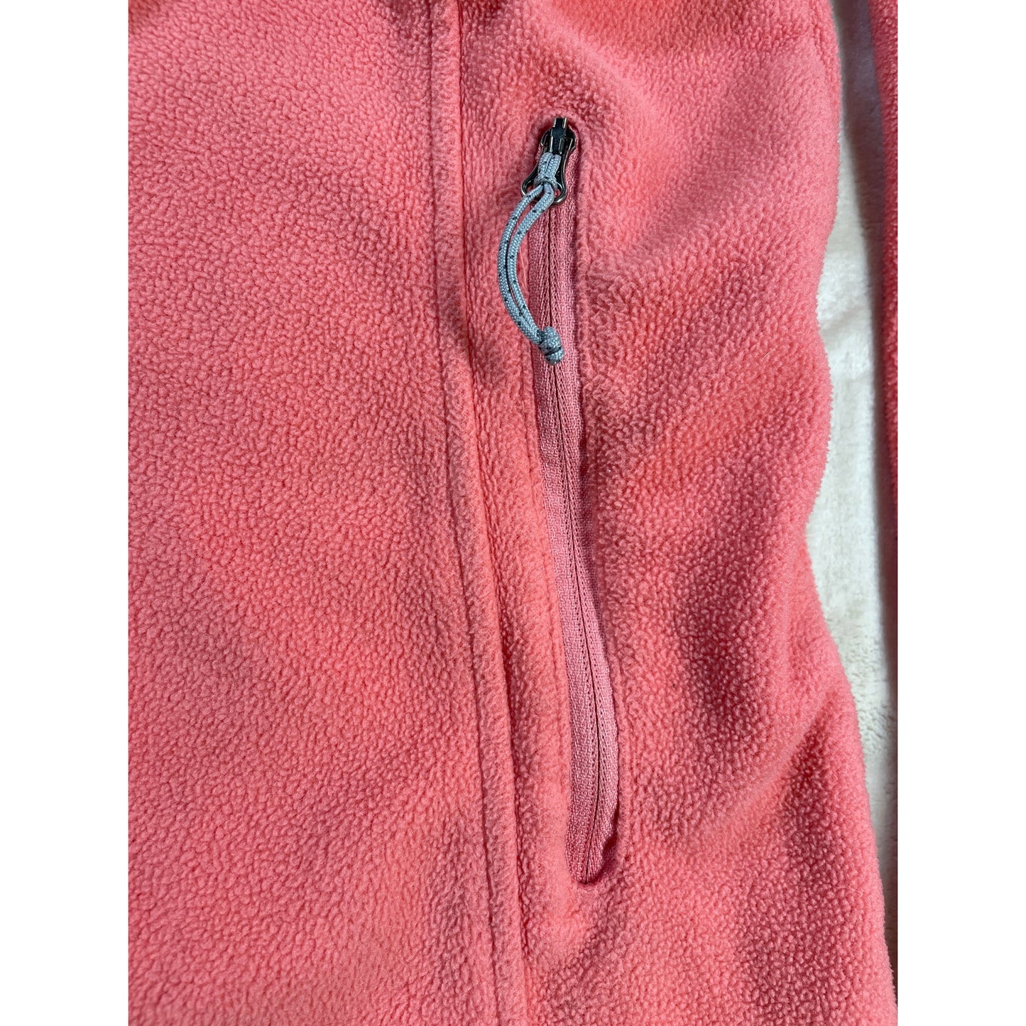 Columbia Woman’s Coral Full-zip Light Weight Warm Fleece Sweater M