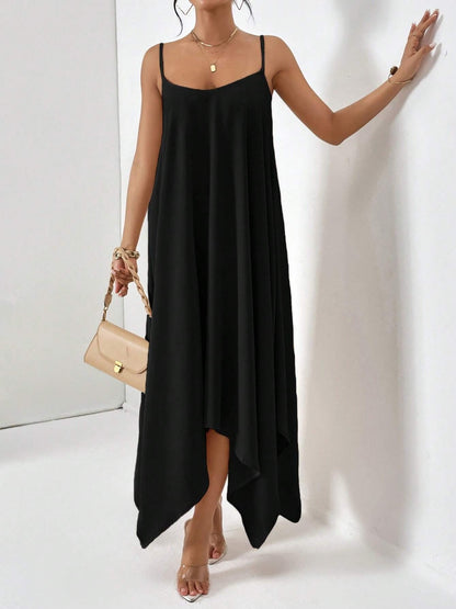 Woman's Style Collection Scoop Neck Midi Cami Dress