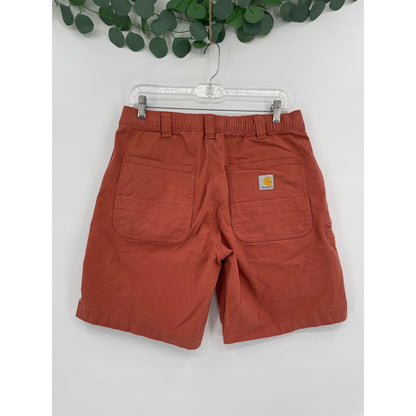 Carhartt Mens Terracotta Relaxed Fit Cargo Shorts Size 32