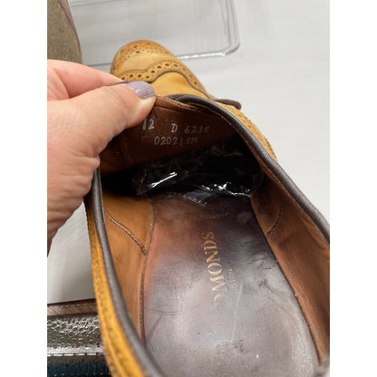Allen Edmonds "McAllister" Brown Wingtip Oxford Mens Dress Shoes 12D