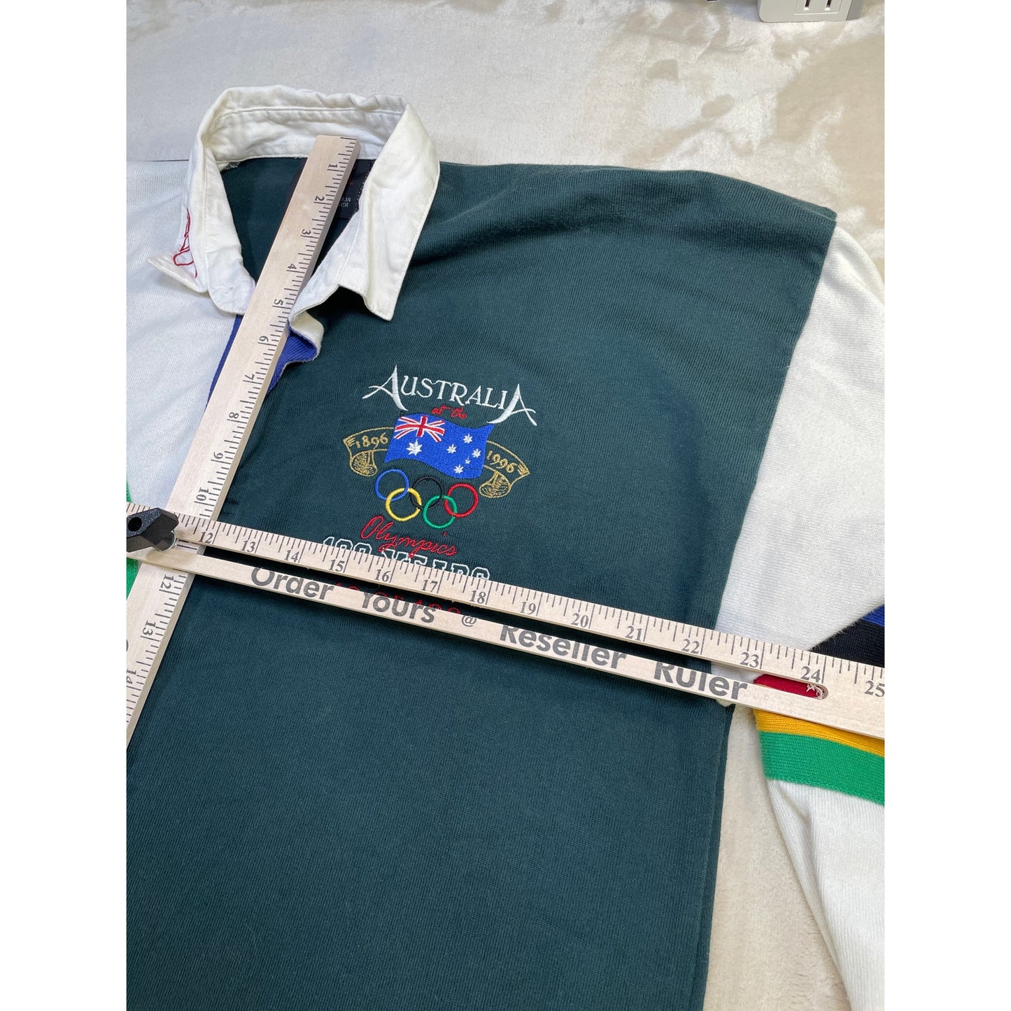 Canterbury Vintage Mens Australia Olympics International Rugby Jersey Polo XL