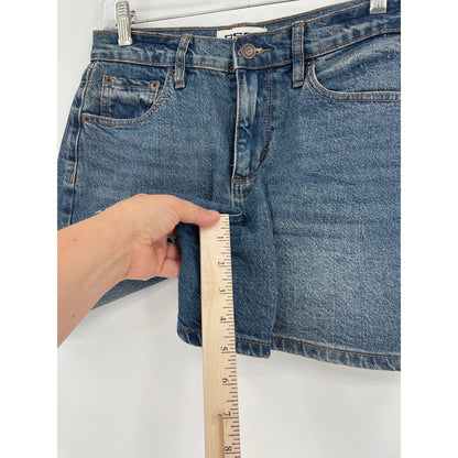 RSG Mid Short Blue Denim Jean Shorts Size 25