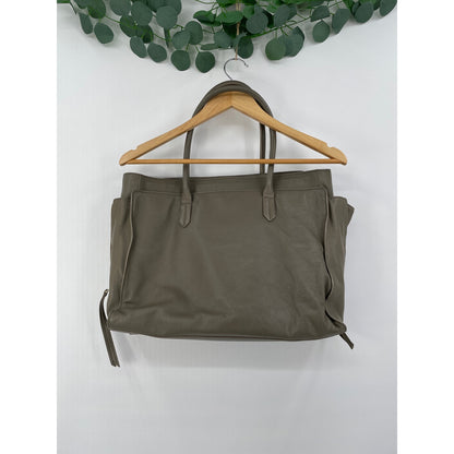 Tory Burch Taupe Tote Bag Side Zipper Pockets & Original Duster Bag *disclaimer