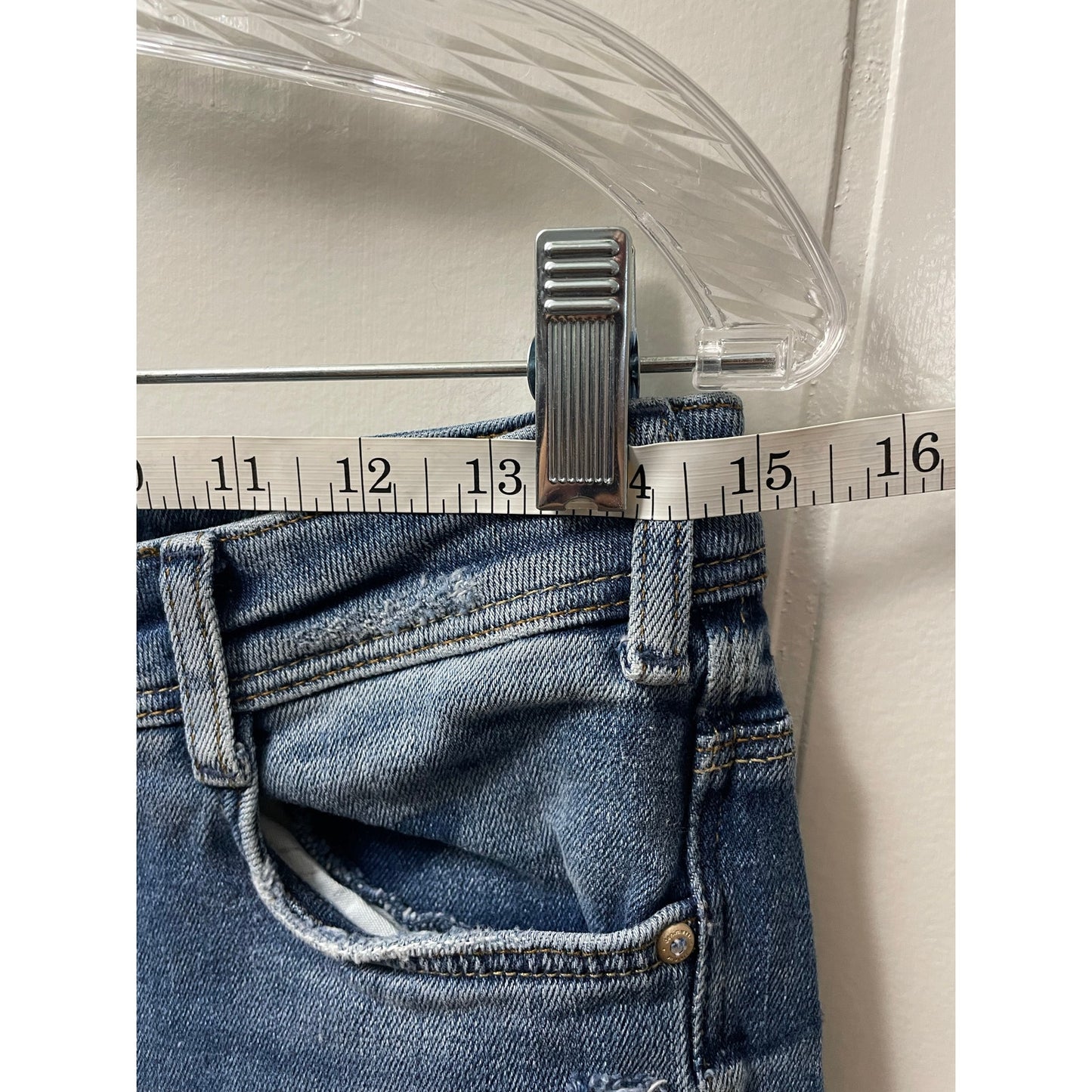 Zara Distressed Paint Splattered Light Wash Womans Jeans SZ4