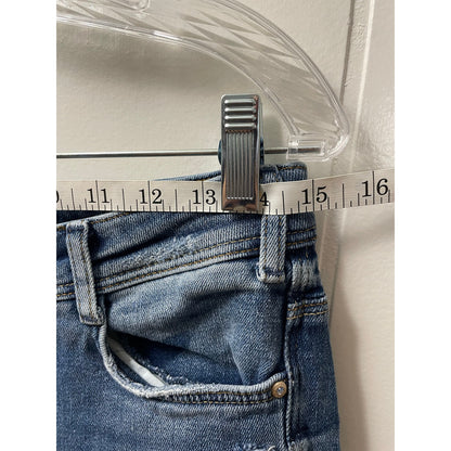 Zara Distressed Paint Splattered Light Wash Womans Jeans SZ4