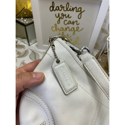 Coach Vintage Soho Hobo Cream White Leather Small Purse