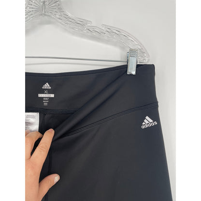 Adidas Womans Gold Black Athletic Leggings XL