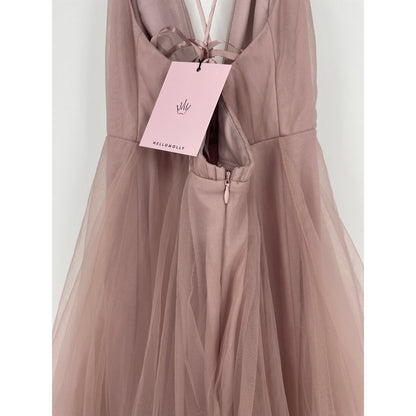 Kiss The Girl Midi Blush Hello Molly Prom Dress NWT XS