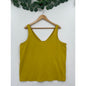 Boden Mustard Yellow Chartreuse Cami Tank Top Size 16