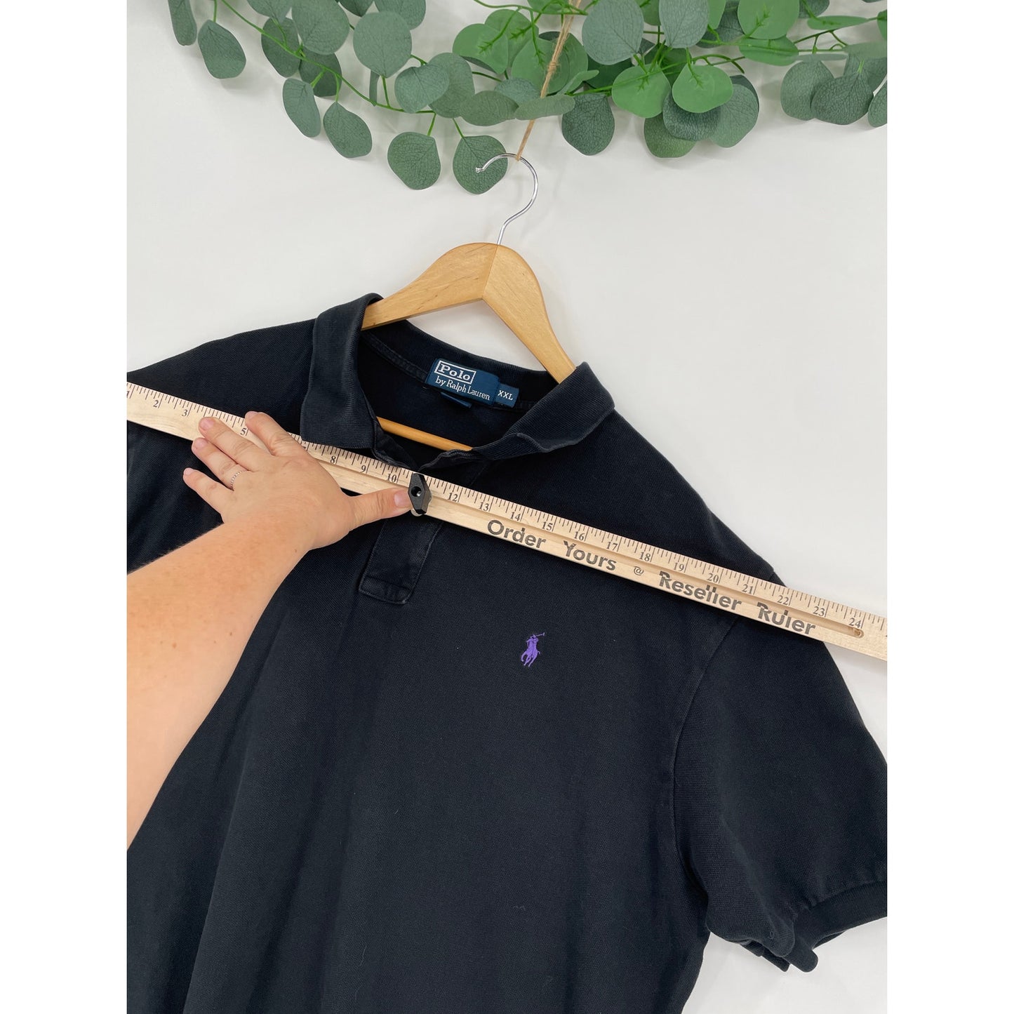 Polo by Ralph Lauren Charcoal Black Mens Polo  XXL