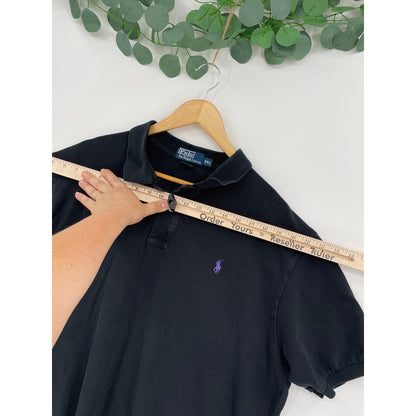 Polo by Ralph Lauren Charcoal Black Mens Polo  XXL