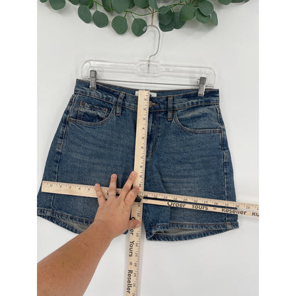 RSG Mid Short Blue Denim Jean Shorts Size 25