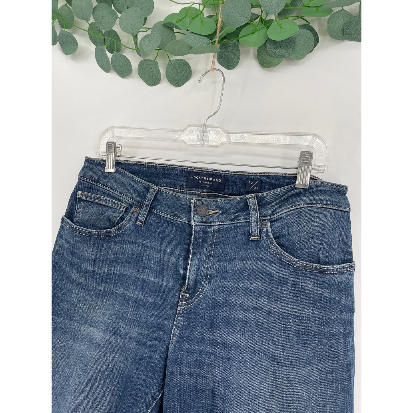 Lucky Brand Dark Denim Low Rise Crop Lolita 12/31