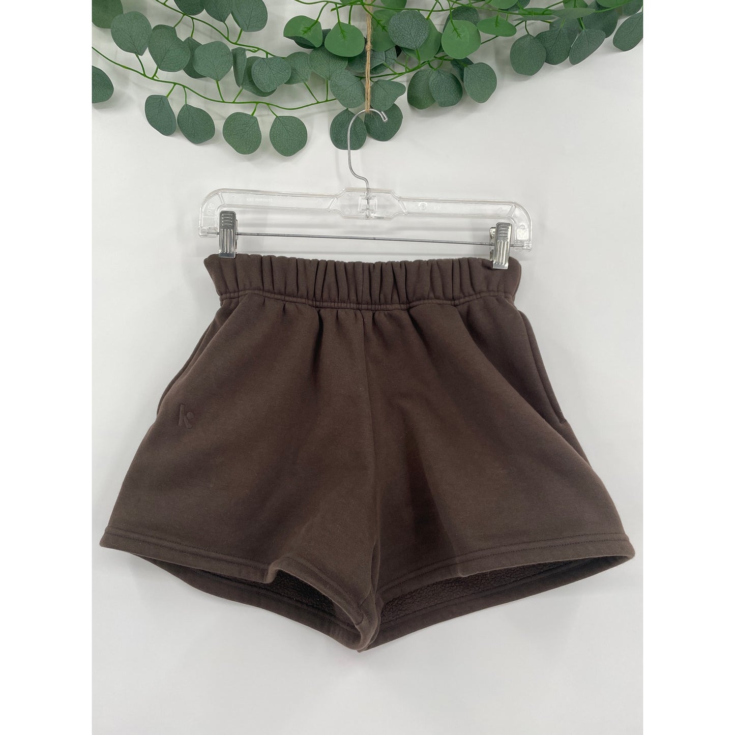 2 Kamo Fitness Cozy-tech Activewear Brown and Grey Sweat-shorts Bundle XS