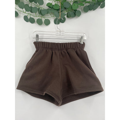 2 Kamo Fitness Cozy-tech Activewear Brown and Grey Sweat-shorts Bundle XS