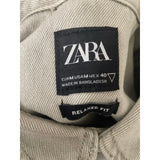 Mens Zara Denim Gray Button Up Shirt Jacket Size M
