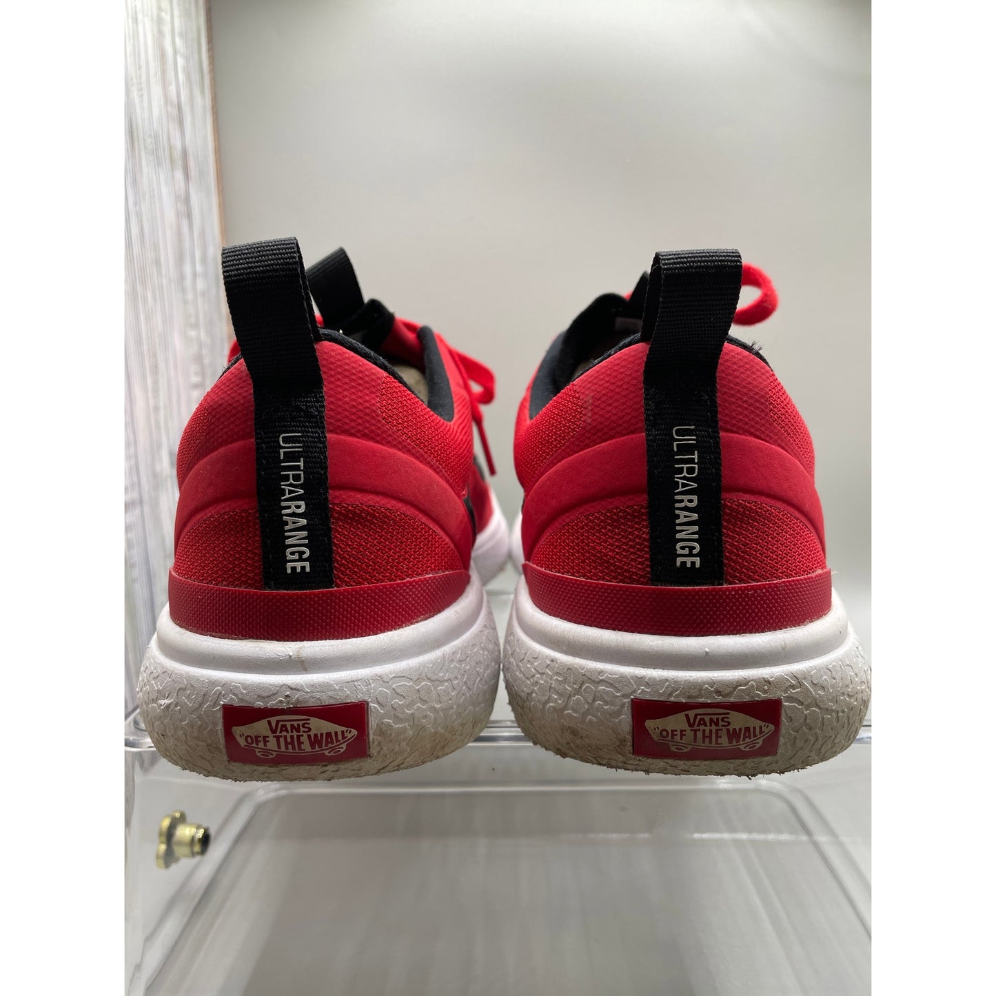 Vans UltraRange Red Mens Lace Up Comfort Sneakers 10