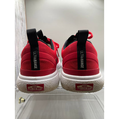Vans UltraRange Red Mens Lace Up Comfort Sneakers 10