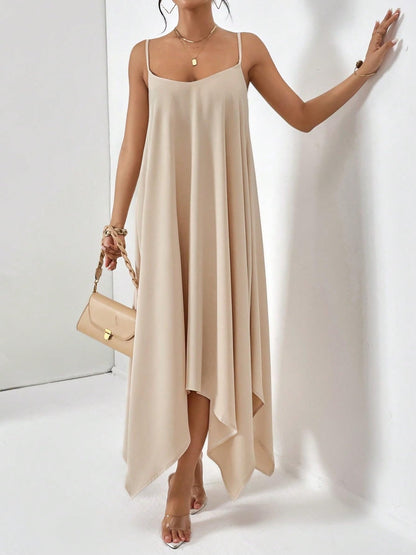 Woman's Style Collection Scoop Neck Midi Cami Dress