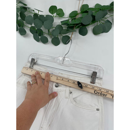 &Denim H&M NWT White Low Waist Baggy Wide Leg Womans Jeans Size 2