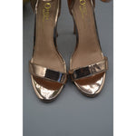 Olivia Ferguson Rose Gold Metallic Strap Preloved size 7 Heels