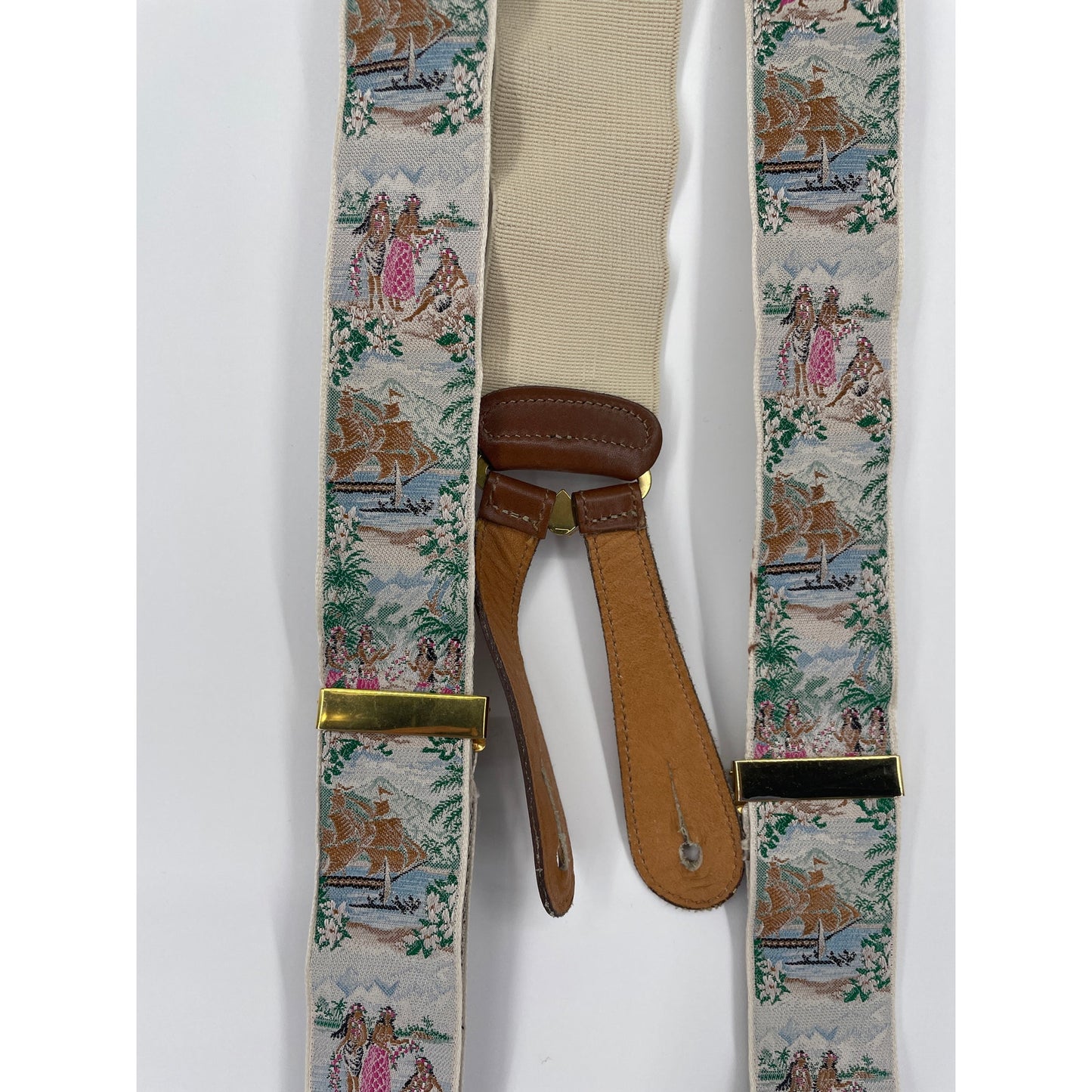 VTG Limited Collectors Edition Mens Hula Girls Trafalgar Silk Brace Suspenders