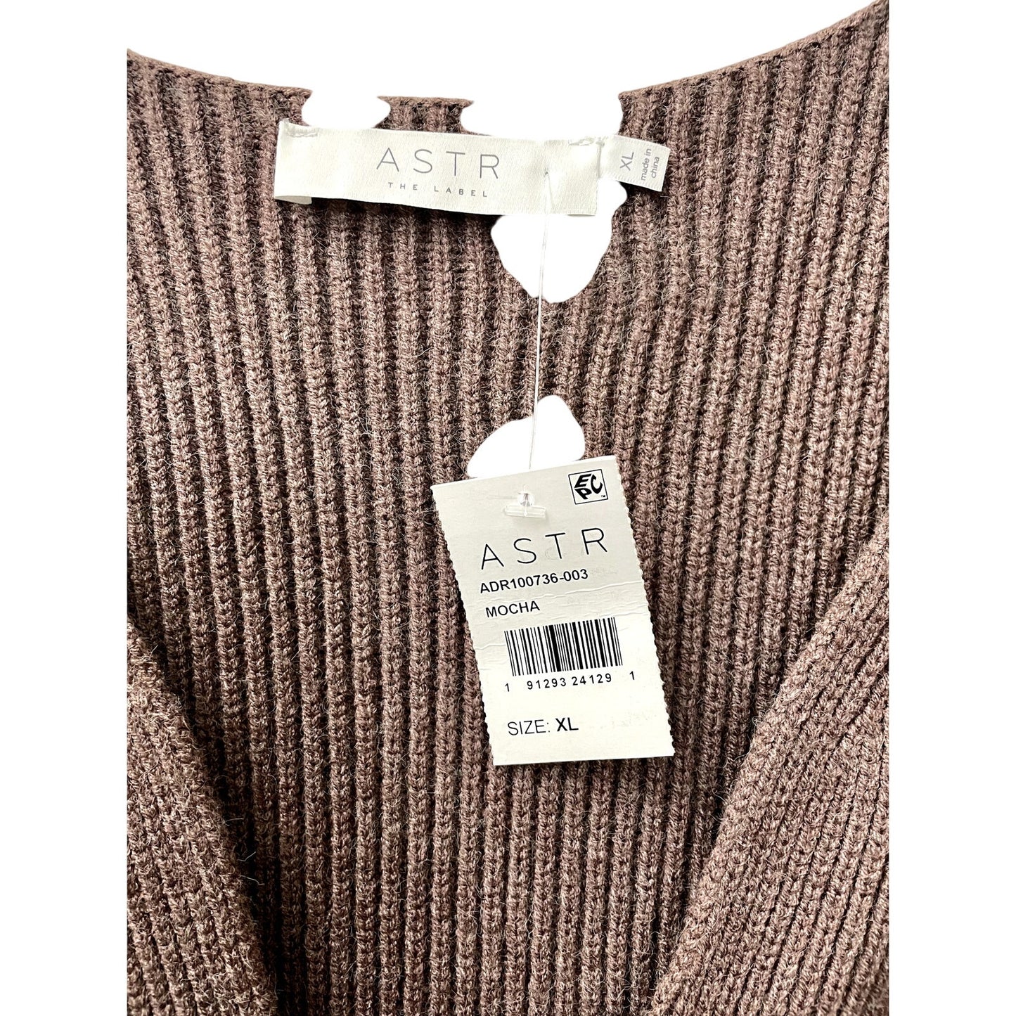 ASTR NWT Brown Womans Sweater Dress Size XL