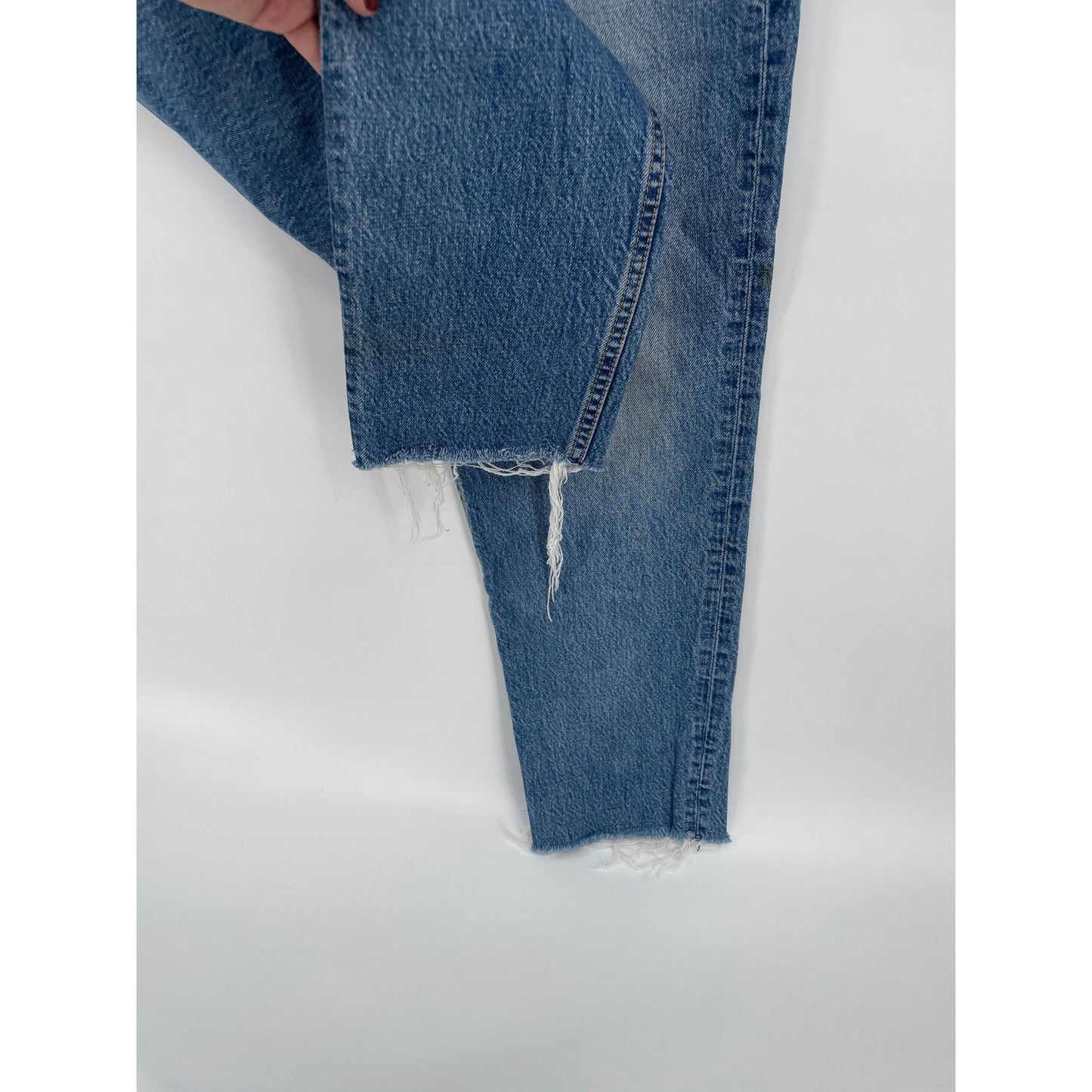 Rag and Bone Rosa Mid Rise Boyfriend Medium Wash Ankle Chic Button Fly Denim Jeans 30
