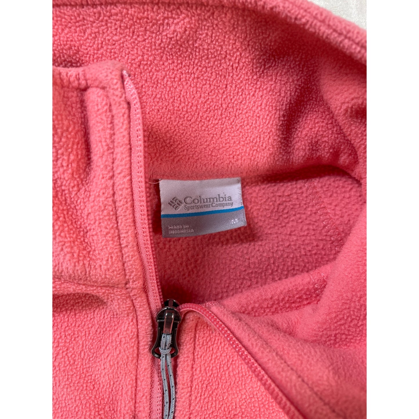 Columbia Woman’s Coral Full-zip Light Weight Warm Fleece Sweater M