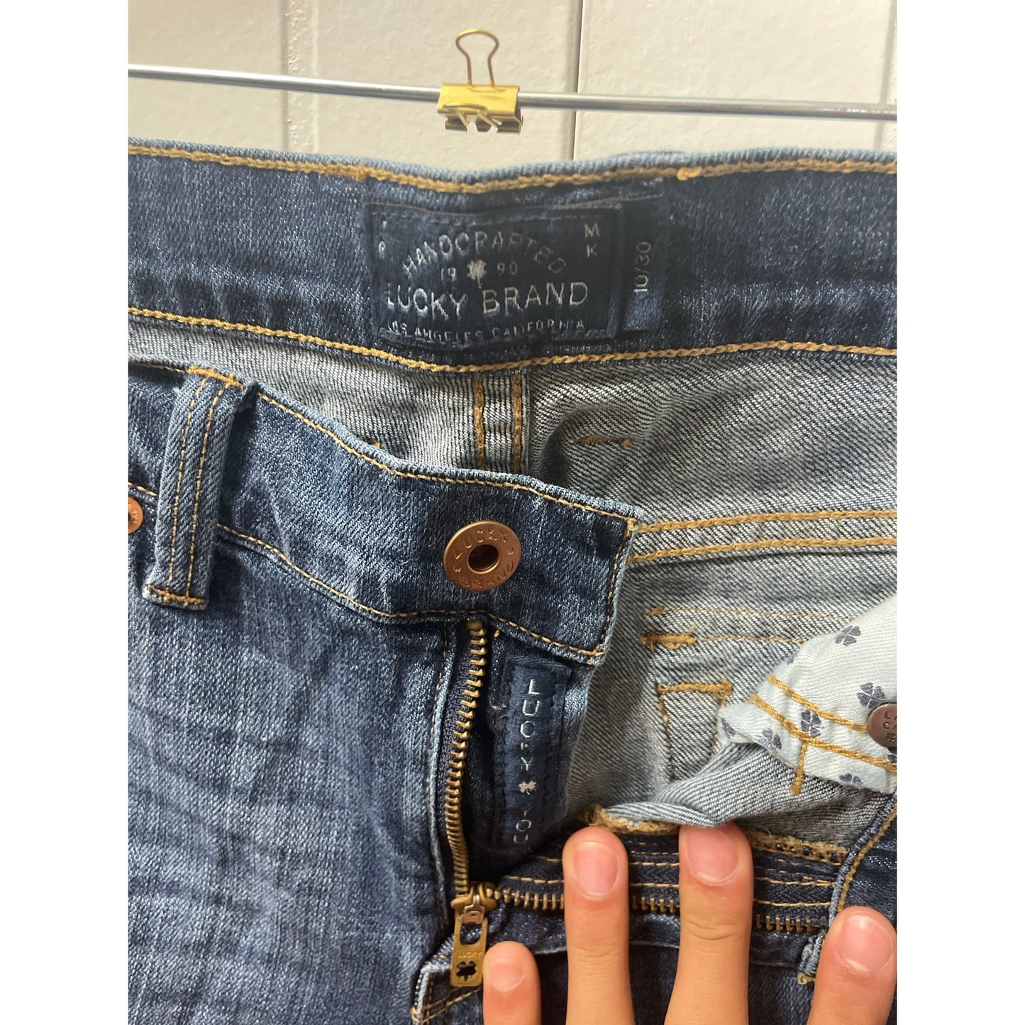 Lucky Brand Medium Wash Woman Sofia Skimmer Denim Jeans SZ10