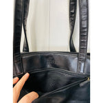 Crazy Horse Vintage Black Double Strap Vintage Purse by Liz Claiborne