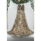 Lulus NWT Most Beautiful Day Multi Floral Print Organza Organza Maxi Gown Small