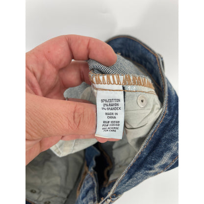 RSG Mid Short Blue Denim Jean Shorts Size 25