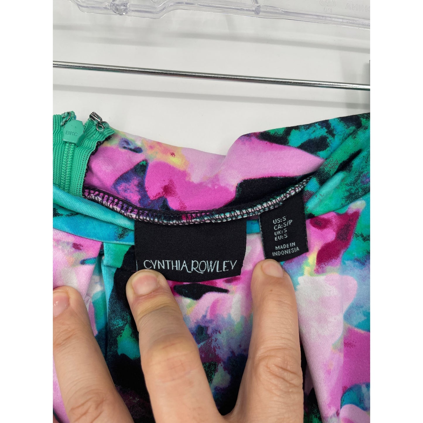 Cynthia Rowley Floral A Line Knee Length Pleated Spring Small Skirt