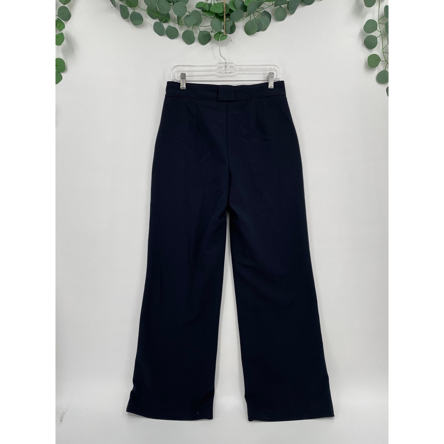 Haver & Blair Navy Blue Wide Leg Trouser Woman Dress Pant Small