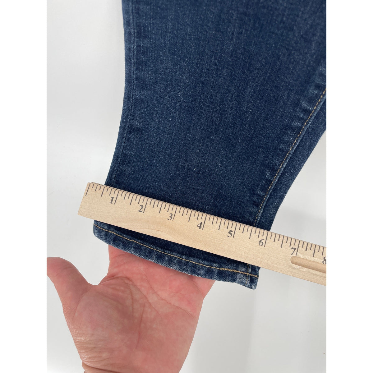 Paige Dark Denim Mid Rise Jimmy Jimmy Skinny Jeans Size 28