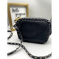 Inzi Black Cross Body Embellished Studs Womans Purse