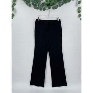 Ann Taylor Petite Classic Black Zipper Trouser Pants with Belt Loops Size 2