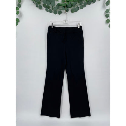 Ann Taylor Petite Classic Black Zipper Trouser Pants with Belt Loops Size 2