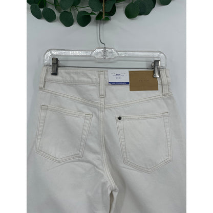 &Denim H&M NWT White Low Waist Baggy Wide Leg Womans Jeans Size 2