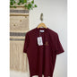 Our Lady Of Rocco “by appointment only”NWT  Cotton Solid Burgundy T-shirt S