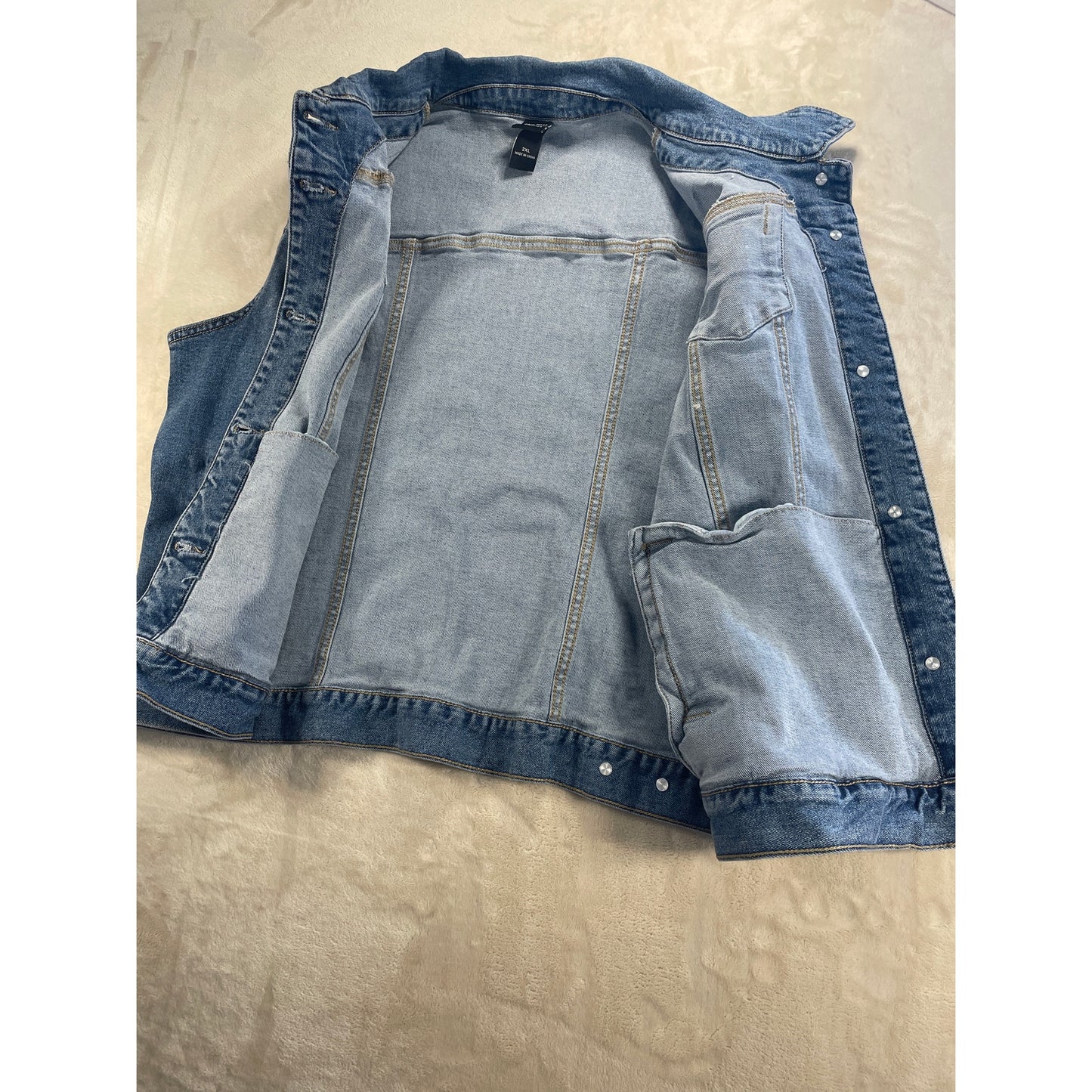 Disney Pixar Toy Story Woody Denim Button Her Universe Vest 2XL