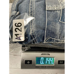 Lane Bryant Denim Shorts Embroidered Sequence Pockets SZ 22