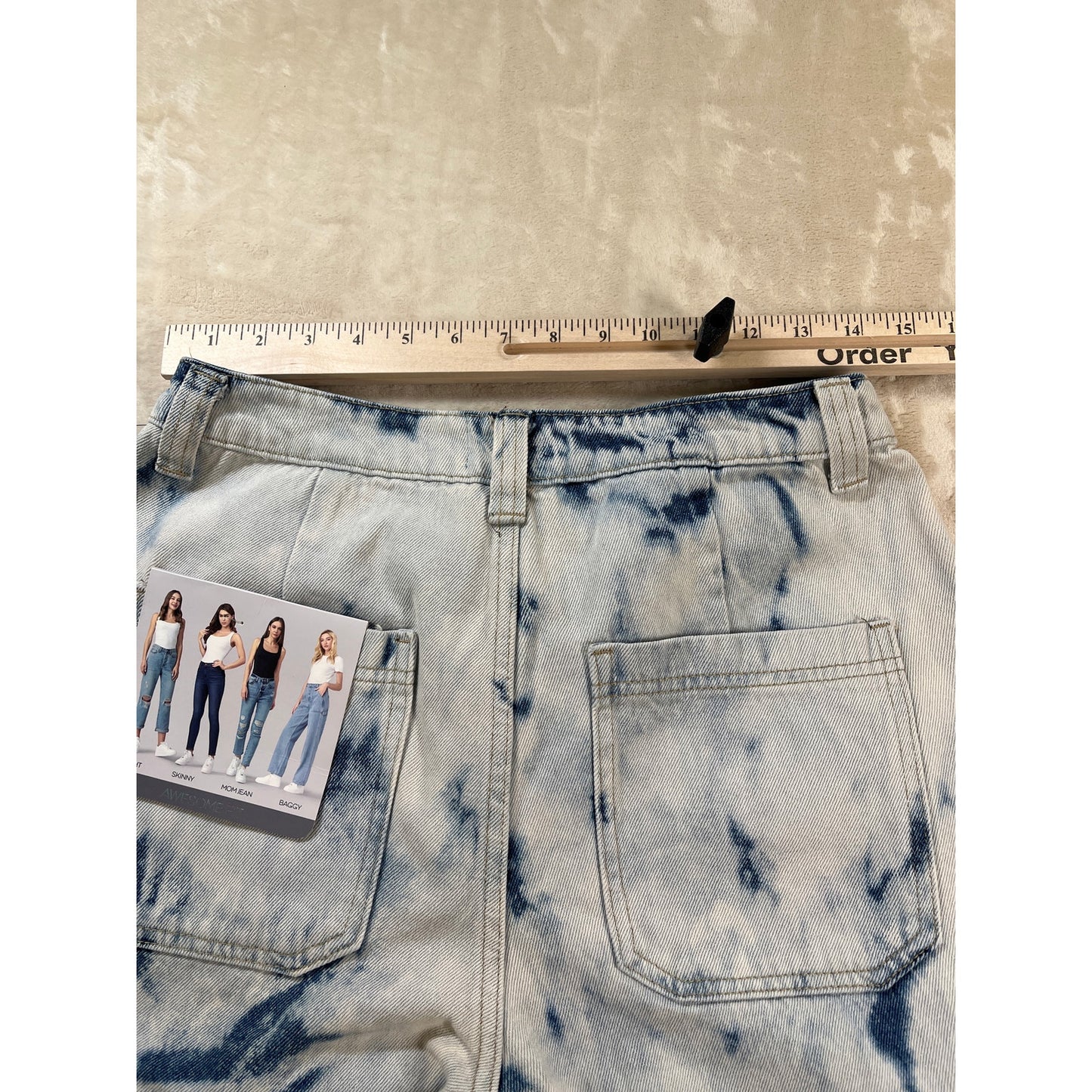 Simple Society NWT Acid Super High Rise Baggy Fit Cargo Woman Pants 11/30