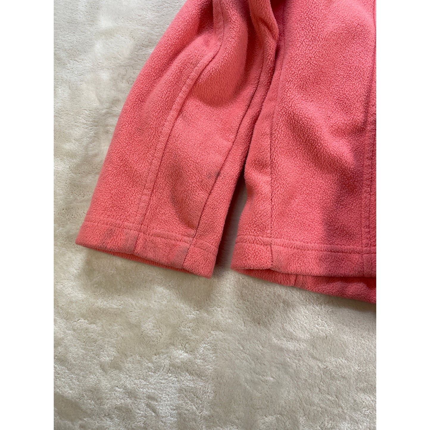 Columbia Woman’s Coral Full-zip Light Weight Warm Fleece Sweater M