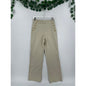 NWT Ann Taylor Cream High Rise Wide Leg Petite Trousers Gold Pocket Buttons 2P