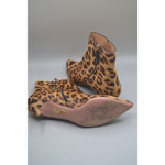 Aquazzura Fierenze Vero Cuoio Womans Leopard Pump Boot Calf Hair SZ 39